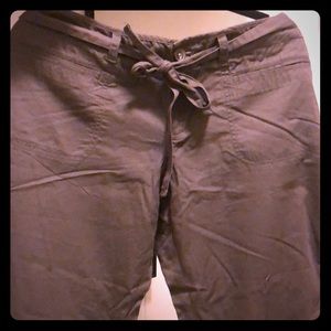 Low rise 100% cotton lightweight pants